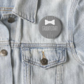 Trauzeuge-Weiß Bowtie Button (Beispiel)