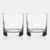 Trauzeuge-Whiskey-Set aus 2 Whiskyglas (Vorderseite)