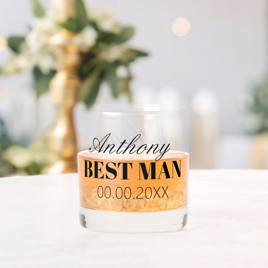 Trauzeuge Whiskey trinken Glas Gastgeschenk Hochze (Insitu (Hochzeit))