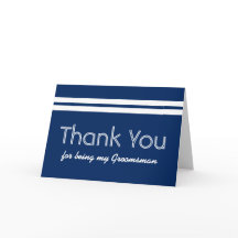 TRAUZEUGE White Stripes Hochzeit DANK