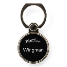 Trauzeuge Wingman Elegant Schwarz-weiß Personal