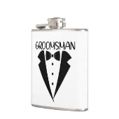 Trauzeuge Wortkunst Hochzeit Flachmann (Links)