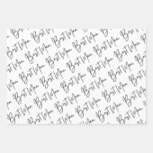 Trauzeuge Wrapping Paper Flat Sheet Set 3 Geschenkpapier Set (Vorderseite 2)