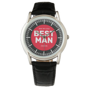 Trauzeugehochzeitsgeschenk von Bräutigam zu Armbanduhr