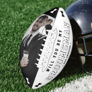 Trauzeugen Antrag Fliege Foto Schwarz & Weiß Football