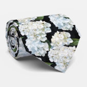 Trauzeugen aus Schwarz-Weiß-Hydrangea Krawatte (Gerollt)