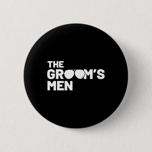 Trauzeugen Bräutigam Squat Männer Junggeselle Vorr Button