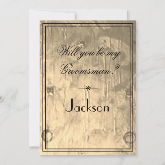 Trauzeugen Cool Werden Sie mein Trauzeuge Vorschla Einladung (Rückseite)