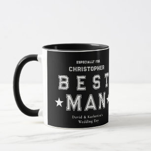 Trauzeugen Dankeschön Geschenk Schwarz Tasse