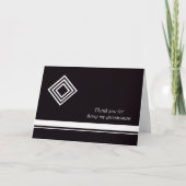 Trauzeugen Dankeschön Karte - Schwarz und Weiß (Vorderseite)