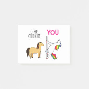 Trauzeugen-Einhorn-Geschenk oder Danksagung für di Post-it Klebezettel
