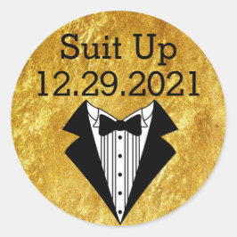 Trauzeugen Einladung Gold Siegel Runder Aufkleber