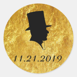 Trauzeugen Einladung Gold Siegel Runder Aufkleber