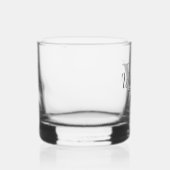 Trauzeugen für personalisierte Skriptmonogramm und Whiskyglas (Rechts)