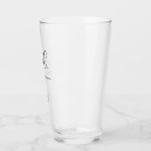 Trauzeugen-Geschenk Monogramm Anfangsbuchstaben Ho Glas (Links)
