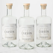 Trauzeugen Geschenke - Monogram-Gastgeschenke Hoch Alkoholflaschenetikett (Flaschen)