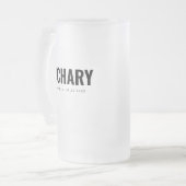 Trauzeugen gibt Masculine Wedding Party Trauzeuge Mattglas Bierglas (Vorderseite Links)