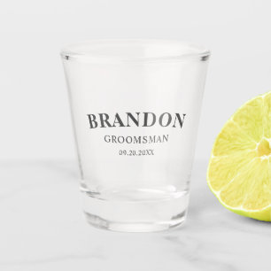 Trauzeugen Gift Classic Elegant Wedding Vielen Dan Schnapsglas