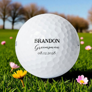 Trauzeugen Hochzeit Typografie Modern Golfball