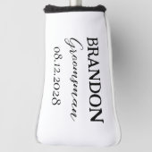 Trauzeugen Hochzeit Typografie Moderne Golf Headcover (Rotieren 90)