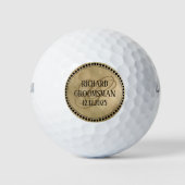 Trauzeugen Hochzeitsfeier Golfball (Vorderseite)