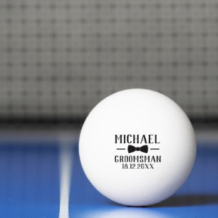 Trauzeugen-Hochzeitsgeschenk mit individuellem Nam Tischtennisball