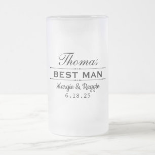 TRAUZEUGEN HOCHZEITSPARTY FROSTED MUG (16 oz) Mattglas Bierglas