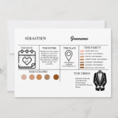 Trauzeugen Info-Karte Brigal-Vorschlag Karte (Vorderseite)