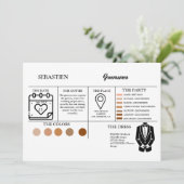 Trauzeugen Info-Karte Brigal-Vorschlag Karte (Stehend Vorderseite)