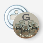 Trauzeugen Initial Team Groom Wedding Bottle Opene Flaschenöffner (Vorderseite)