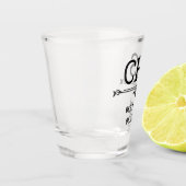 Trauzeugen Initialen Schnapsglas (Links)
