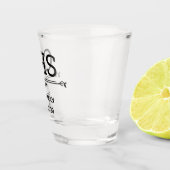 Trauzeugen Initialen Schnapsglas (Rechts)