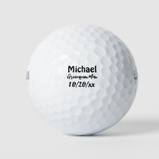 Trauzeugen Moderne Typografie Gastgeschenke Hochze Golfball