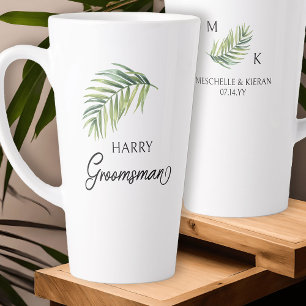 Trauzeugen Palmwedel Hochzeitsgeschenk Milchtasse