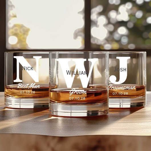 Trauzeugen Personalisierter Mode Whiskyglas