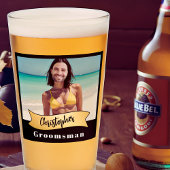 Trauzeugen Pint Glass Series: The Beach Princess Glas
