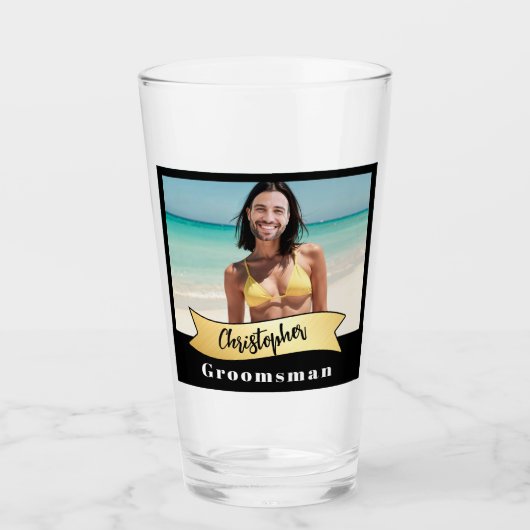 Trauzeugen Pint Glass Series: The Beach Princess Glas (Vorderseite)