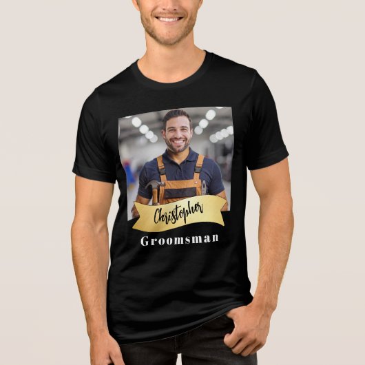 Trauzeugen-Serie: Der Handwerker-Kerl Tri-Blend Shirt (Vorderseite)