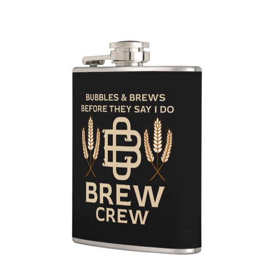 Trauzeugen Team Groom Squad Spaß Funny Flachmann (Links)