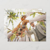Trauzeugen Trauzeuge Wedding Foto Vielen Dank Postkarte (Vorne/Hinten)