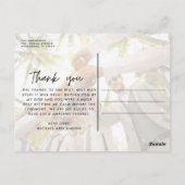 Trauzeugen Trauzeuge Wedding Foto Vielen Dank Postkarte (Rückseite)