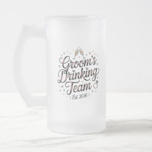 Trauzeugen-Trinkteam Mattglas Bierglas