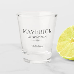 Trauzeugen verleiht Elegantes Hochzeitsslittschen Schnapsglas