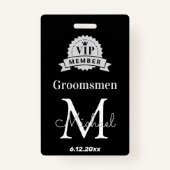 Trauzeugen vip Mitglied, Bachelor Partei Gefallen Ausweis (Rückseite)