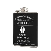 Trauzeugen Vorschlag Flask - Funny Anzug Up Flachmann (Links)