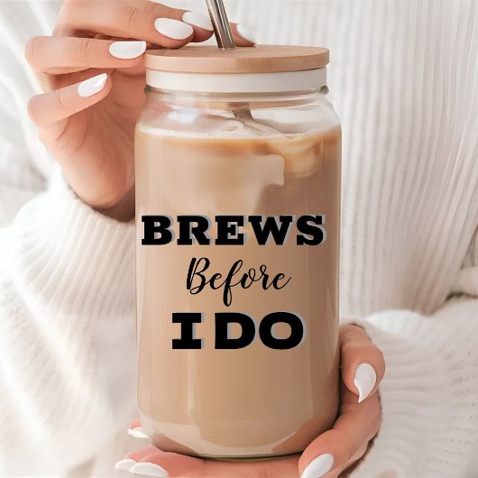 Trauzeugen Vorschlag Glas, Brew vor i do Dosenglas