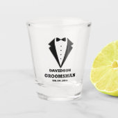 Trauzeugen Vorschlag Glas, Teamraum Personalisiert Schnapsglas (Vorderseite)