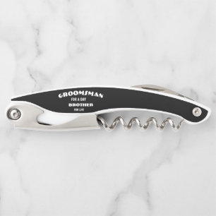 Trauzeugen Vorschlag Glas, Trauzeuge für einen Tag Kellnermesser