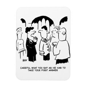 Trauzeugenwarnung an den Bräutigam Magnet