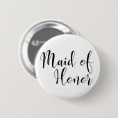 Trauzeugin 2 Schwarze Schrift Typografie (30) Button (Vorne & Hinten)